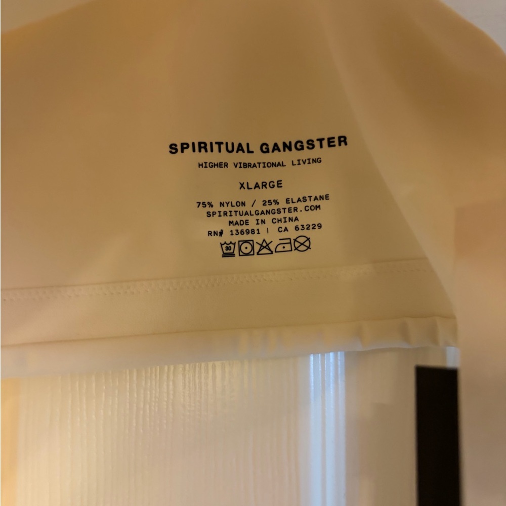 Cream Racerback Sports Bra - Picture 5 of 7